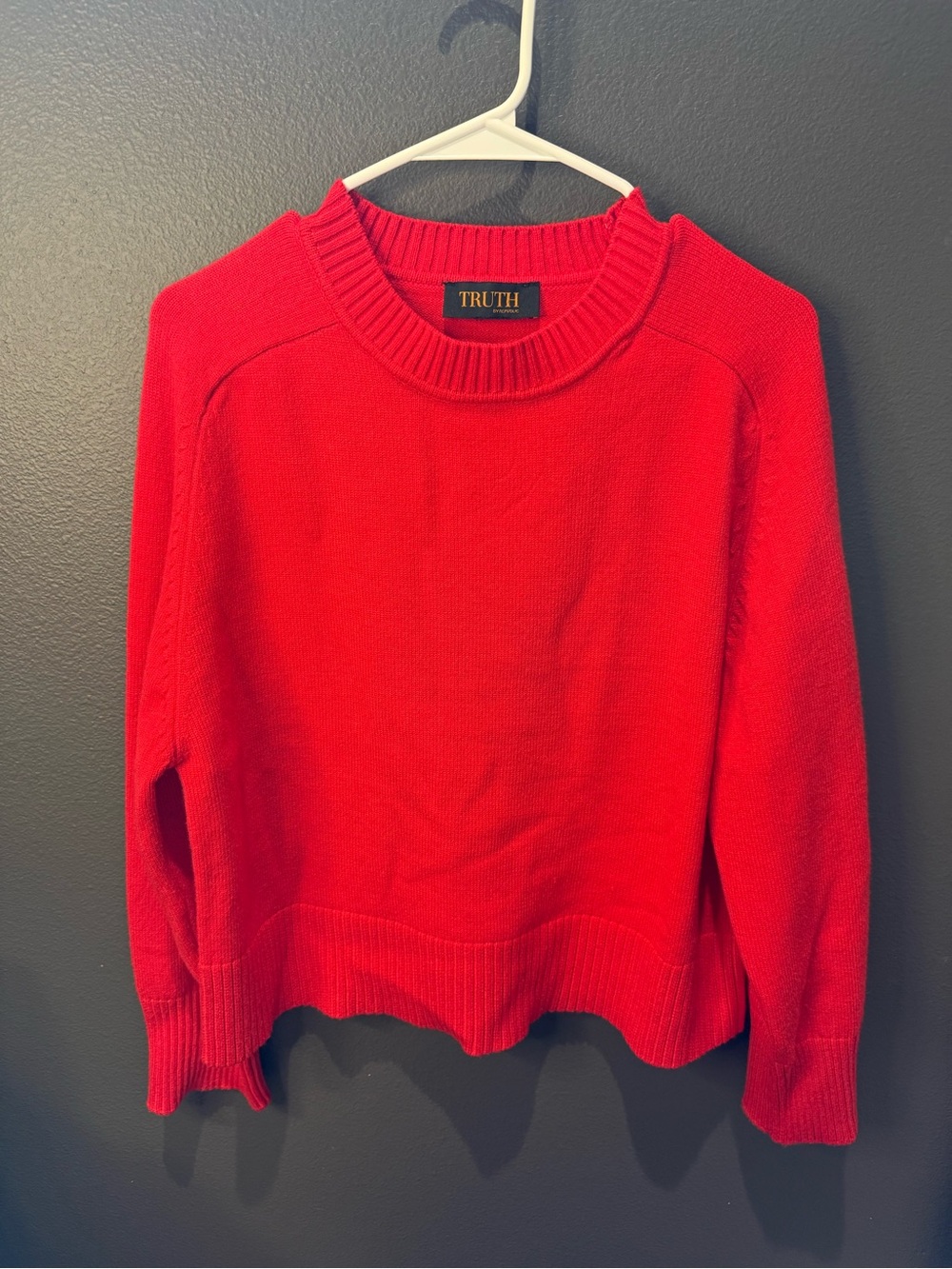 Truth Bright Red Crewneck Women's Sweater